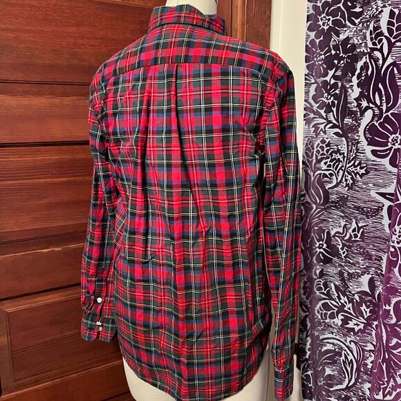 Ralph Lauren‎ red plaid long sleeve button down shirt size L Boys - Picture 3 of 11